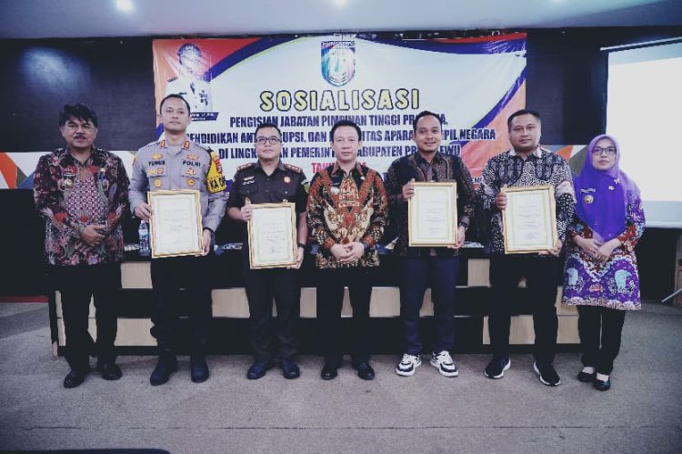 Pj. Bupati Pringsewu Resmikan Sosialisasi Pengisian JPTP, Pendidikan Anti-Korupsi, dan Netralitas ASN