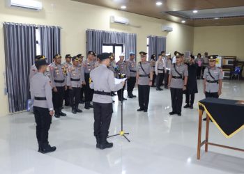 Kapolres Pringsewu Pimpin Sertijab Kapolsek Gadingrejo dan Pengukuhan Kasat Intelkam