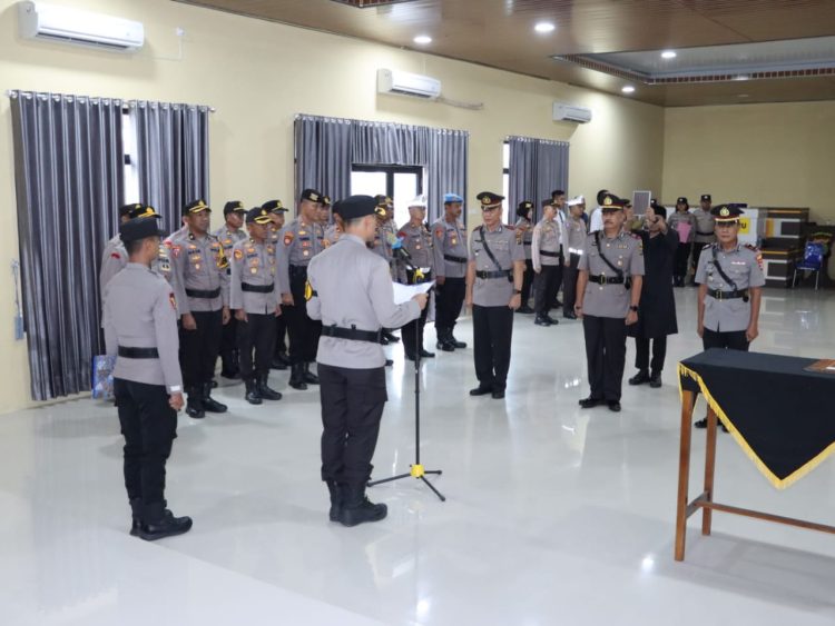 Kapolres Pringsewu Pimpin Sertijab Kapolsek Gadingrejo dan Pengukuhan Kasat Intelkam