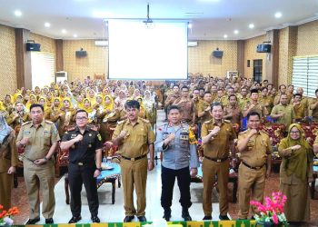 Ratusan Kepala Sekolah dan APIP Pringsewu Ikuti Sosialisasi Saber Pungli