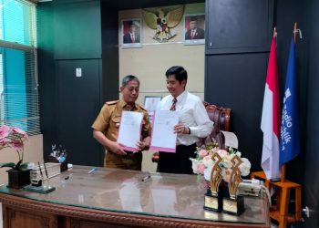 Diskominfo Tanggamus dan RRI Bandar Lampung Teken Kerja Sama untuk Diseminasi Informasi Daerah