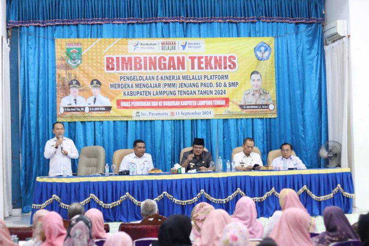 Dinas Pendidikan dan Kebudayaan Lampung Tengah Gelar Bimtek Pengelolaan e-Kinerja untuk Tingkat PAUD, SD, dan SMP