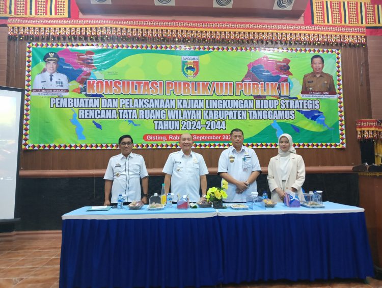 Pj. Bupati Tanggamus Buka Konsultasi Publik II KLHS RTRW 2024-2044