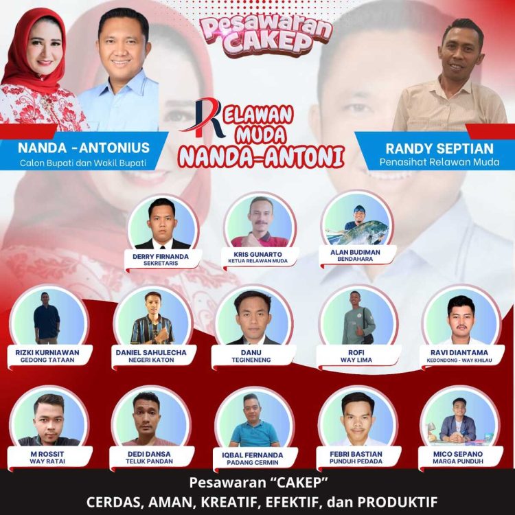 Relawan Muda di 11 Kecamatan Bersatu Menangkan Nanda-Antonius