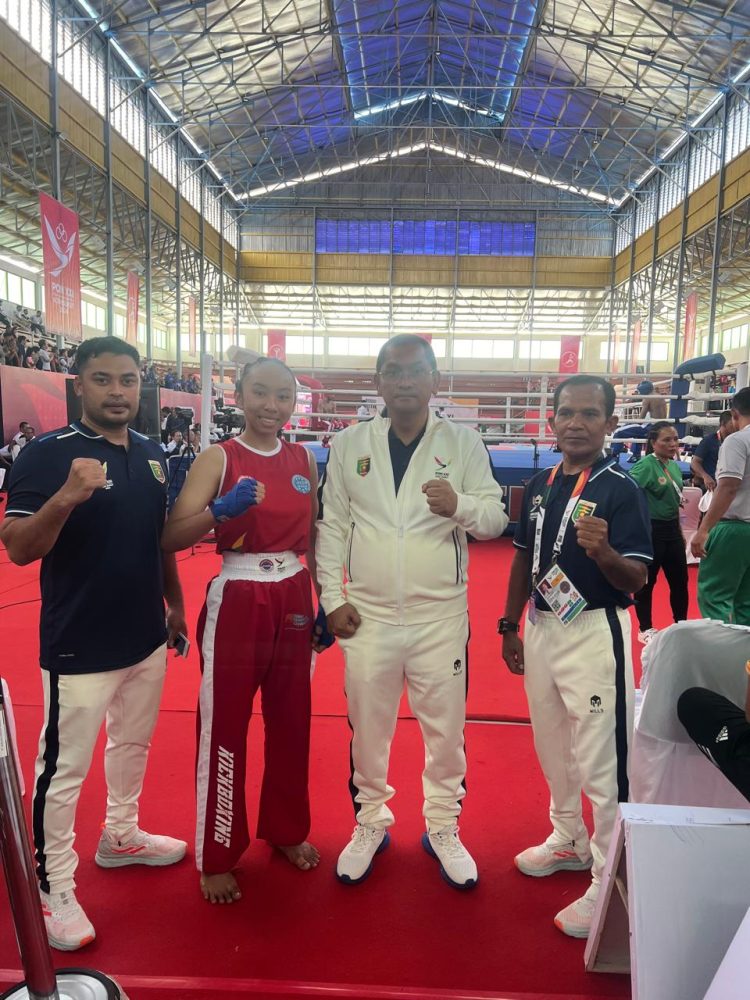 Pj. Bupati Lampung Utara Hadiri Semifinal Kickboxing, Beri Dukungan Penuh, Atlet Raih Medali Perak
