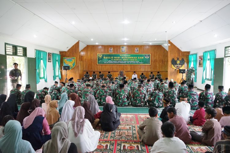 Kodim 0422/Lampung Barat Gelar Peringatan Maulid Nabi Muhammad SAW, 12 Rabiul Awal 1446 H