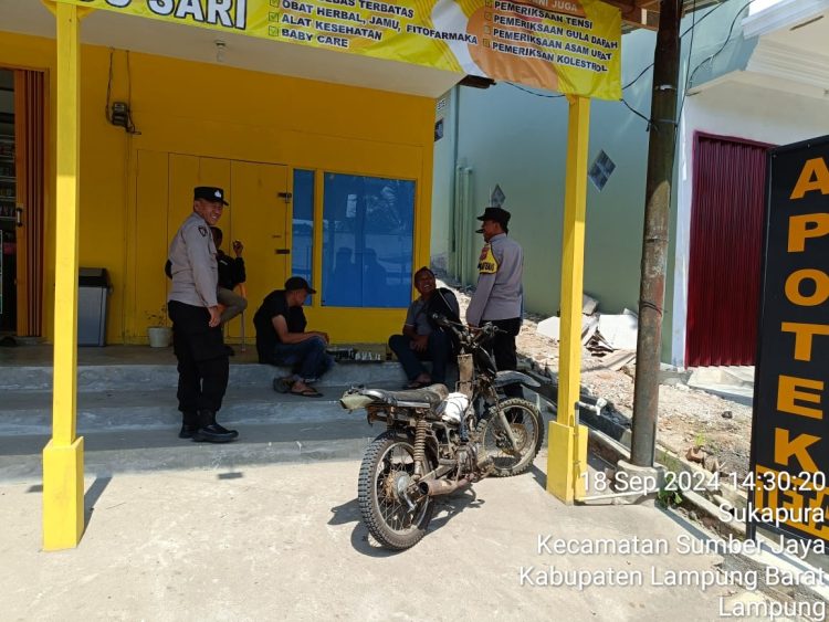 Polsek Sumber Jaya Gelar Patroli Antisipasi Kejahatan dan Kamtibmas