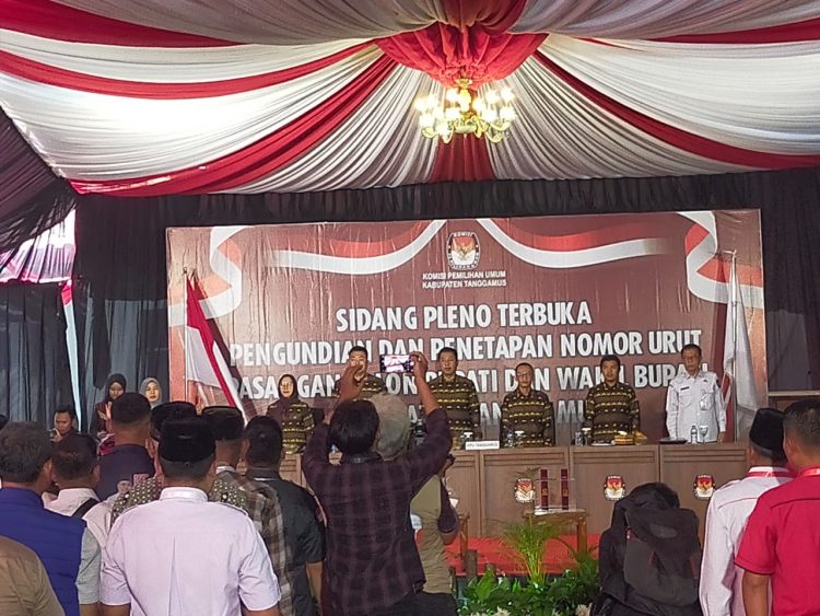 KPU Tanggamus Resmi Tetapkan Dua Pasang Calon Bupati dan Wakil Bupati untuk Pilkada 2024