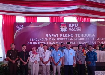 Pilkada Pesawaran: Aris Sandi-Supriyanto Dapat Nomor Urut 1, Nanda-Anton Nomor Urut 2