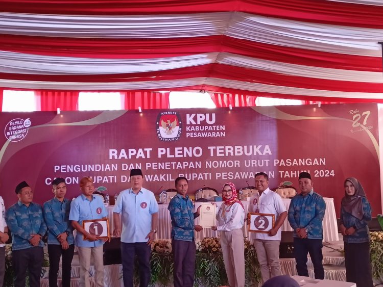 Hasil Undian KPU: Nanda-Anton Dapat Nomor 2, Siap Wujudkan Pesawaran Lebih Hebat