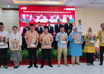 KPU Pringsewu Gelar Pengundian Nomor Urut Pasangan Calon Bupati dan Wakil Bupati