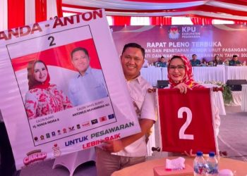 Paslon Nomor 2 Nanda-Anton Ajak Pilkada Damai dan Bahagia dalam Deklarasi Damai