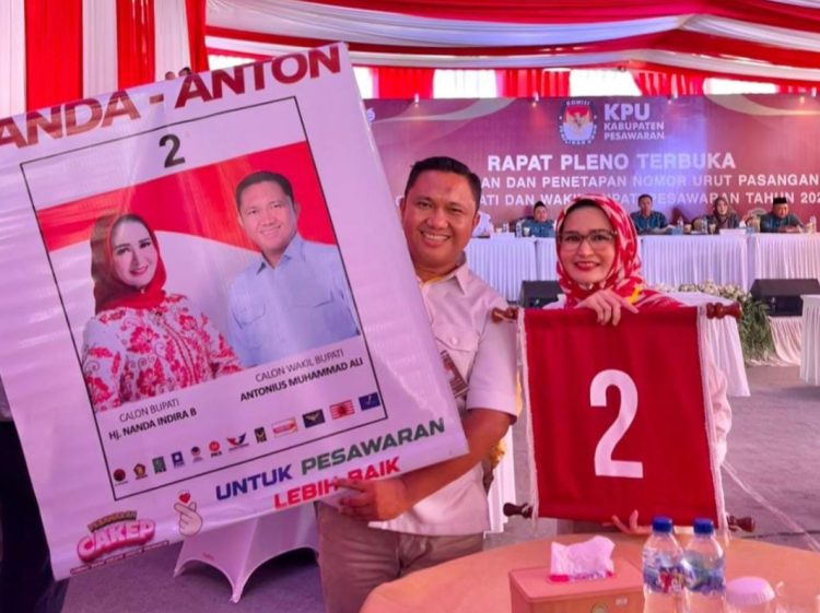 Paslon Nomor 2 Nanda-Anton Ajak Pilkada Damai dan Bahagia dalam Deklarasi Damai