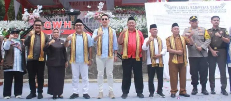 Bawaslu Lampung Selatan Gelar Deklarasi Kampanye Damai Jelang Pilkada 2024
