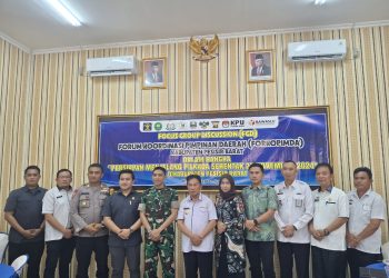 Letkol Inf Rinto Wijaya Hadiri FGD Persiapan Pilkada Serentak di Pesisir Barat