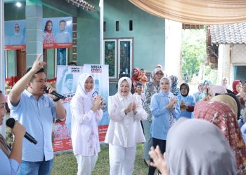 Paslon 2 Mirza-Jihan dan Nanda-Anton Intensifkan Kampanye di Desa-Desa Pesawaran