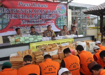 Satresnarkoba Polres Lampung Selatan Bongkar Jaringan Narkoba Lintas Provinsi