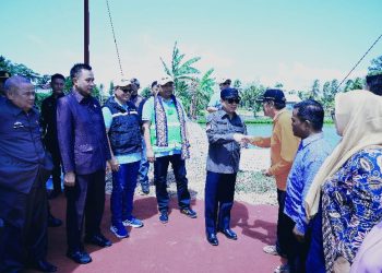 Pj. Bupati Pringsewu Resmikan Pompa Irigasi Berbasis Energi Surya