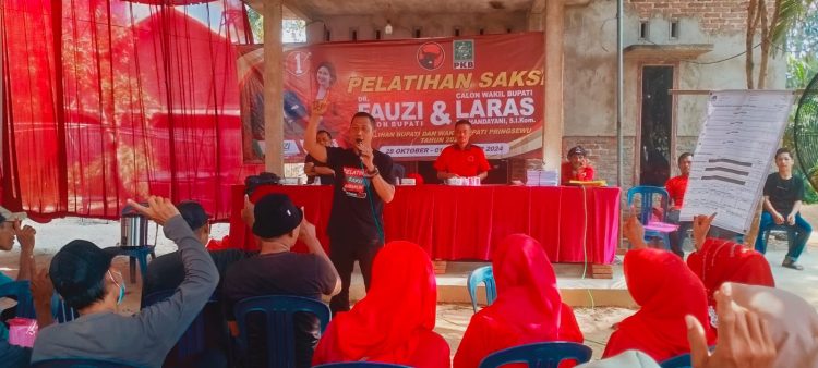 DPC PDIP Pringsewu Berikan Pembekalan kepada 80 Calon Saksi di Kecamatan Gadingrejo
