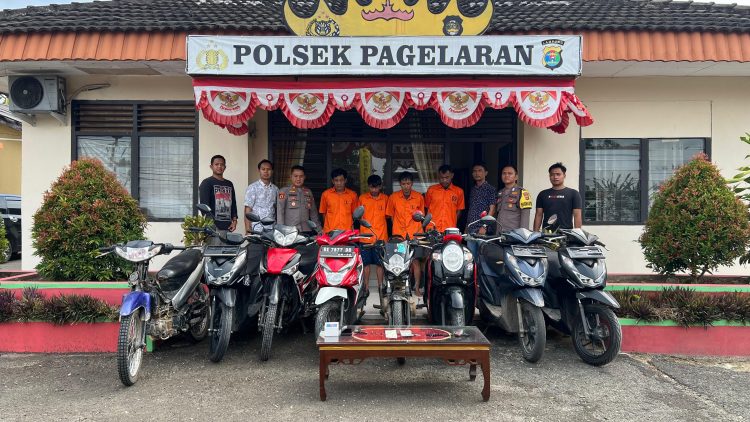 Tim Gabungan Tekab 308 Presisi Polres Pringsewu Amankan Pelaku Curanmor dan Sita 21 Unit Kendaraan