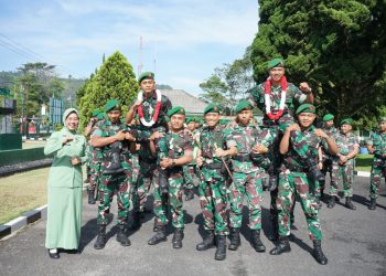 Atlet Taekwondo Berprestasi dari Kodim 0422/LB Disambut Hangat Dandim Lampung Barat