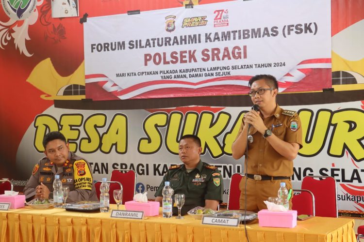 Forum Silaturahmi Kamtibmas Polsek Sragi: Mengawal Pilkada Lampung Selatan 2024 yang Aman dan Damai