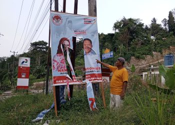 Baliho Nanda-Anton Kembali Dirusak, Relawan Siap Melapor ke Polisi