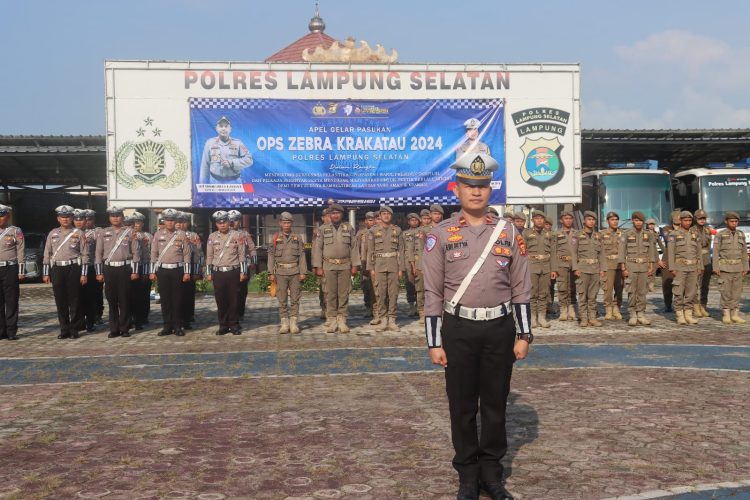 Polres Lampung Selatan Luncurkan Operasi Zebra Krakatau 2024 untuk Dukung Pelantikan Presiden dan Wakil Presiden