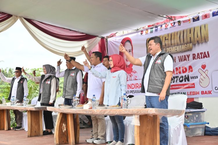 Tim Pemenangan Nanda-Anton Resmi Dikukuhkan di Kecamatan Padang Cermin dan Way Ratai