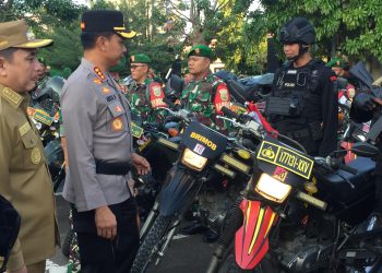 Polresta Bandar Lampung Gelar Pasukan Antisipasi Kamtibmas Jelang Pelantikan Presiden