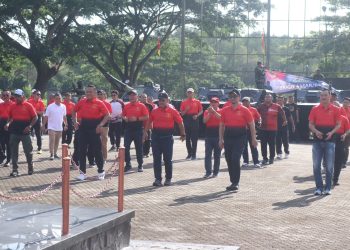 Brigif 4 Marinir/BS Gelar Olahraga Bersama Menuju Lampung Berjaya