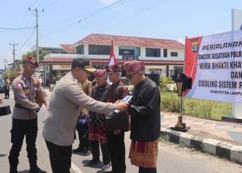 Peresmian Tunggul Kesatuan “Wira Bhakti Khagom Mufakat” Polres Lampung Selatan: Simbol Kearifan Lokal dan Persatuan