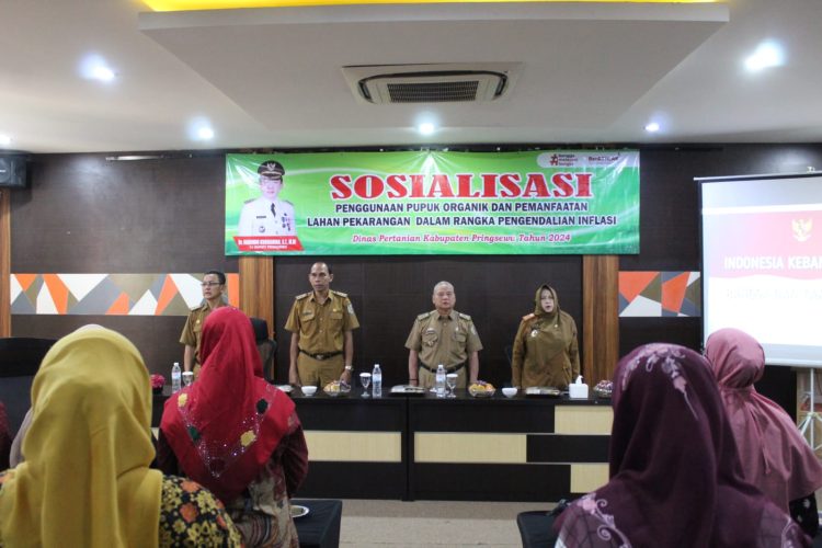 Dinas Pertanian Pringsewu Sosialisasikan Pemanfaatan Lahan Pekarangan untuk Ketahanan Pangan dan Pengendalian Inflasi