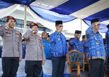Komandan Kodim 0422/LB Pimpin Upacara Hari Sumpah Pemuda di Kabupaten Pesisir Barat