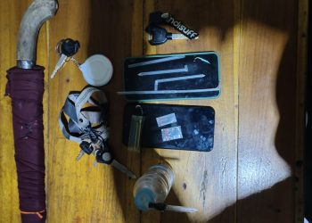 Tiga Pria Ditangkap Polisi saat Asyik Mengonsumsi Sabu di Pos Satpam Katibung