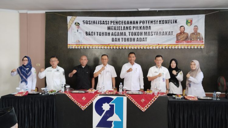 Pemkab Tanggamus Gelar Sosialisasi Pencegahan Konflik Sosial Pemilukada 2024 bagi Tokoh Masyarakat dan Agama