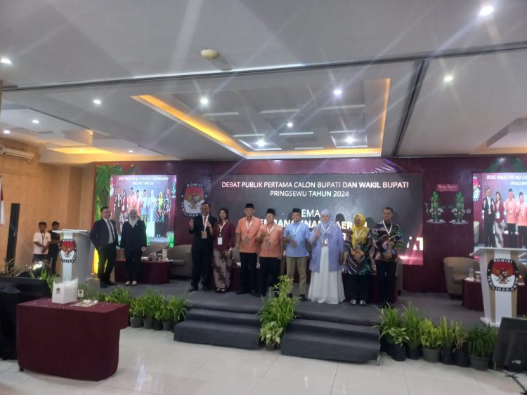 Debat Publik Calon Bupati dan Wakil Bupati Pringsewu Berlangsung Sukses