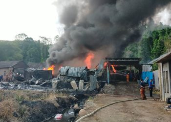 Gudang Solar Terbakar Hebat di Bandar Lampung, Korsleting Diduga Penyebabnya