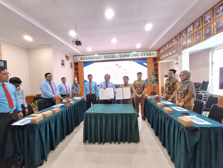 Kejari Lampung Utara dan Dinas Perkimcaptaru Jalin Kerjasama Penanganan Hukum