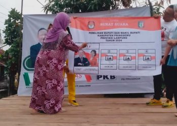 Fauzi Gelar Kampanye Sehat di Pringsewu dengan Senam Bersama Warga
