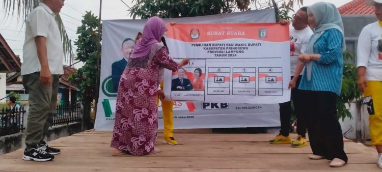 Fauzi Gelar Kampanye Sehat di Pringsewu dengan Senam Bersama Warga