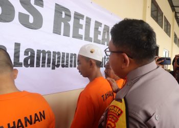 Polres Lampung Selatan Ungkap Kasus Perjudian dan TPPO, 10 Tersangka Diamankan