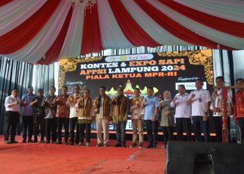 Pjs. Bupati Lampung Tengah Sambut Kunjungan Ketua MPR RI dan Menteri Pertanian di Ajang Kontes & Expo Sapi APPSI 2024