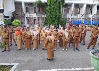 Latihan Persiapan Upacara HUT KORPRI ke-53 Kabupaten Lampung Utara Berjalan Khidmat