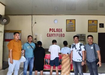 Polsek Candipuro Gerebek Narkoba di Kontrakan Titiwangi, 3 Tersangka Diamankan