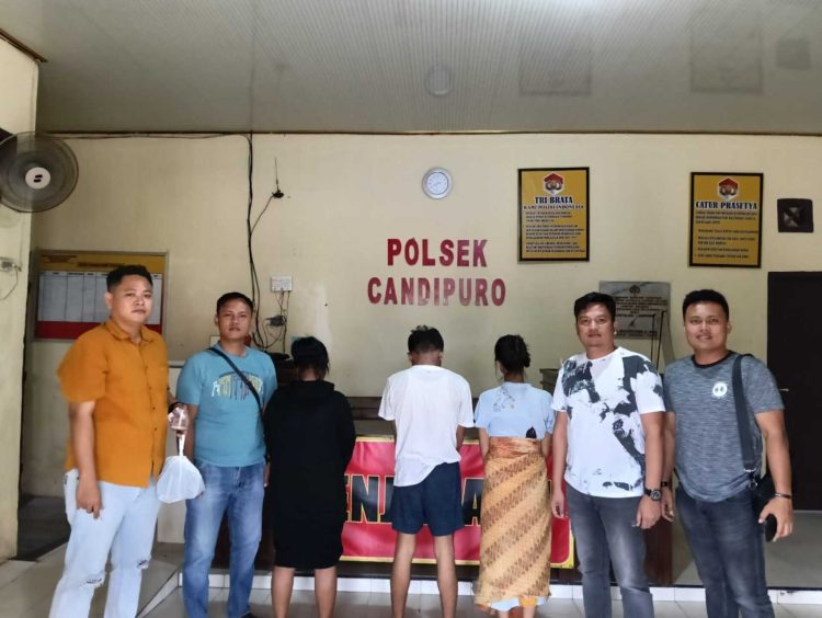 Polsek Candipuro Gerebek Narkoba di Kontrakan Titiwangi, 3 Tersangka Diamankan