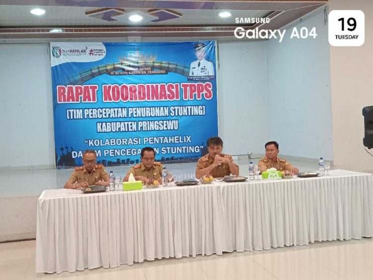 TPPS Pringsewu Gelar Rakor Percepatan Penurunan Stunting, Fokus pada Pencegahan Terintegrasi
