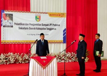 Pelantikan Sekretaris Daerah Kabupaten Tanggamus, Ir. Suaidi, MM. oleh PJ Bupati Tanggamus