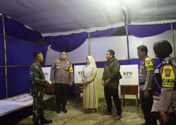 Kapolres dan Dandim Lampung Selatan Cek TPS, Pastikan Keamanan Jelang Pilkada 2024