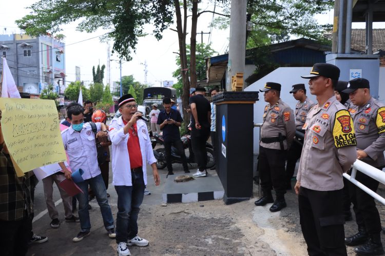 Polres Amankan Aksi Damai DPC Pospera Lampung Utara